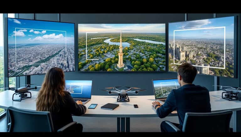 découvrez le cursus de spécialisation en audiovisuel qui vous enseigne les règles essentielles de la composition de l'image aérienne pour maîtriser l'art de capturer des images spectaculaires.