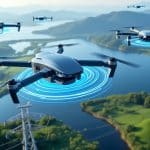 découvrez comment la recharge par induction en plein vol via des lignes électriques révolutionne l'autonomie des drones d'inspection, offrant une solution innovante pour des missions prolongées sans interruption.