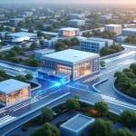 découvrez comment l'architecture décentralisée des centres de tri favorise un déploiement local rapide et efficace des livreurs par drone, révolutionnant la logistique urbaine.