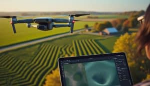 découvrez comment le géoréférencement direct des images drone accélère leur traitement dans les logiciels de photogrammétrie.