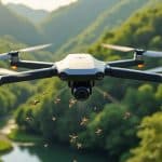 découvrez comment le lâcher d'insectes stériles par aéronef sans pilote permet de contrôler biologiquement la prolifération des moustiques tigres, une solution innovante et écologique pour lutter contre ces nuisibles.