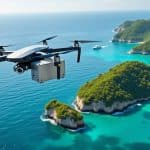 découvrez comment le transport de courrier inter-îles par drone révolutionne la livraison postale et brise l'isolement des archipels isolés.