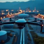 découvrez comment les caméras starlight des drones de ronde capturent des images couleur dans les zones industrielles, même en faible luminosité.